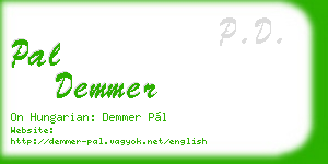 pal demmer business card